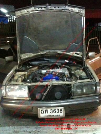 BENZ 190E ติดตั้งแก็สรถยนต์ หัวฉีด Versus ถังแค็บซูล